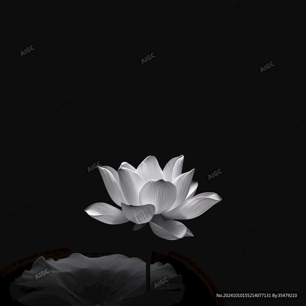 荷花3d花