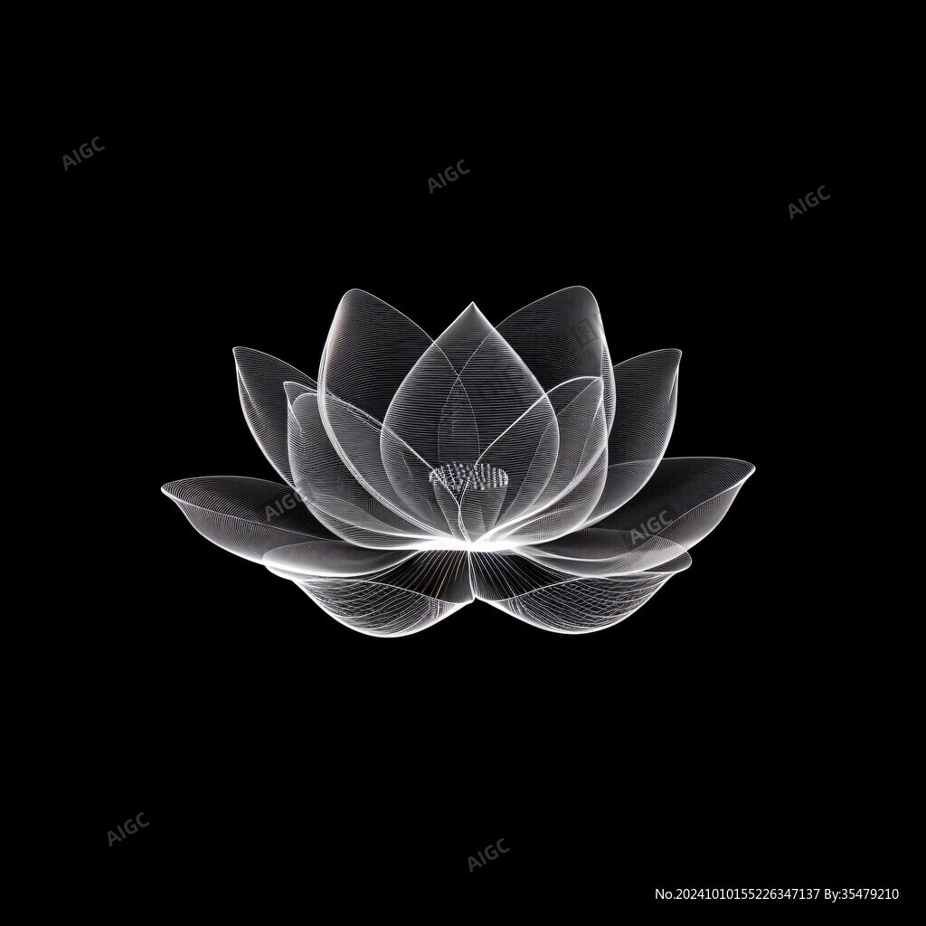 荷花3d花