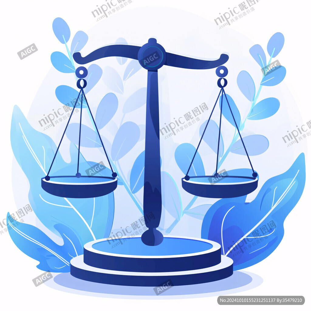 天秤座卡通插畫
