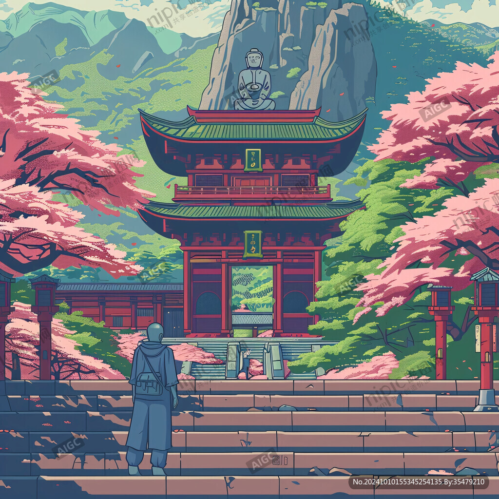 雷鋒塔插畫