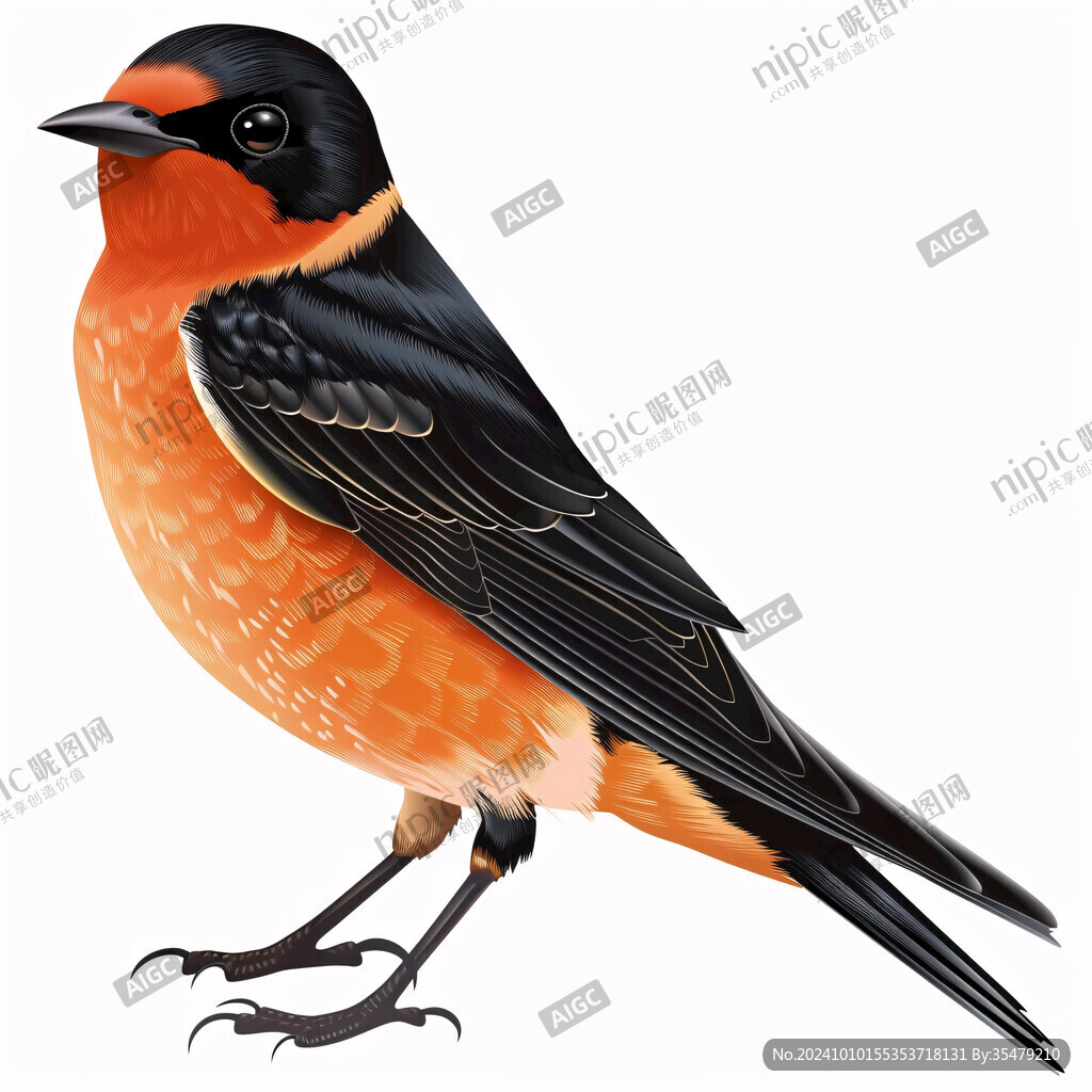 漂亮鳥插畫