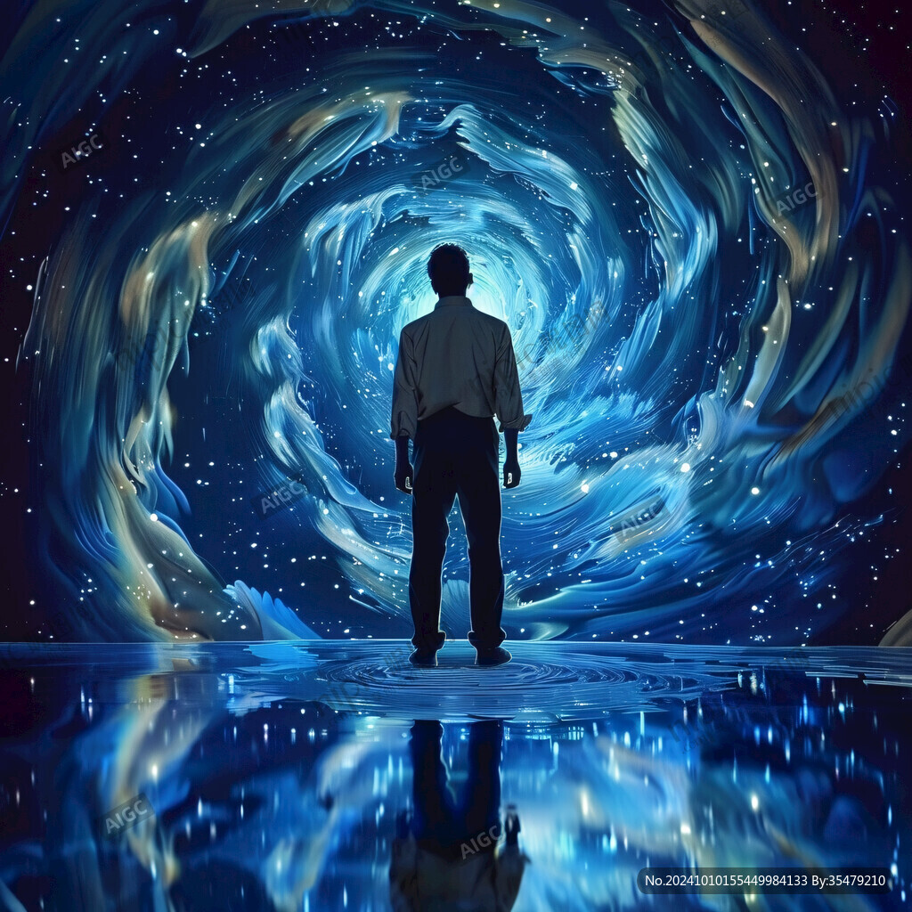 3d創意星空地板畫