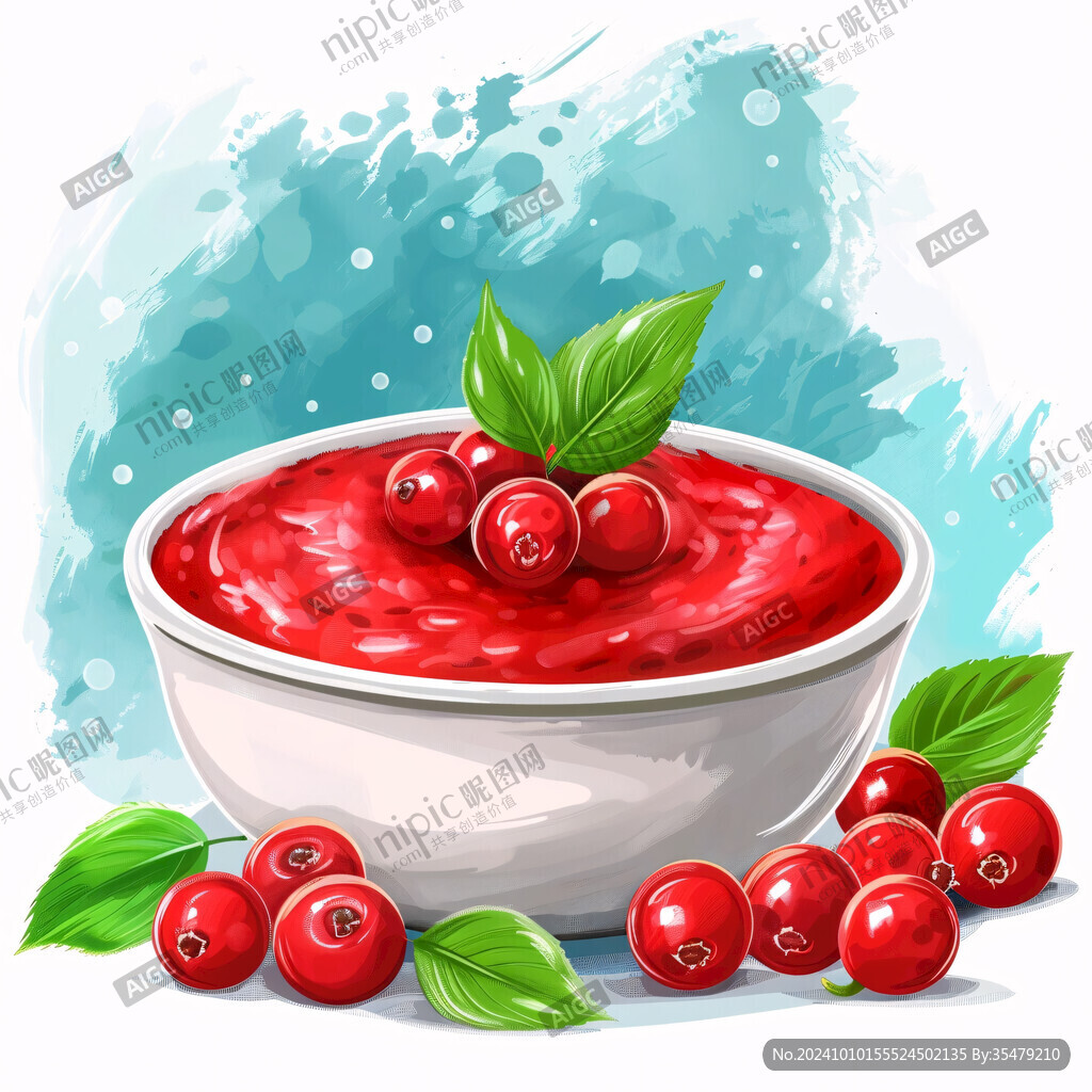 蔓越莓插畫