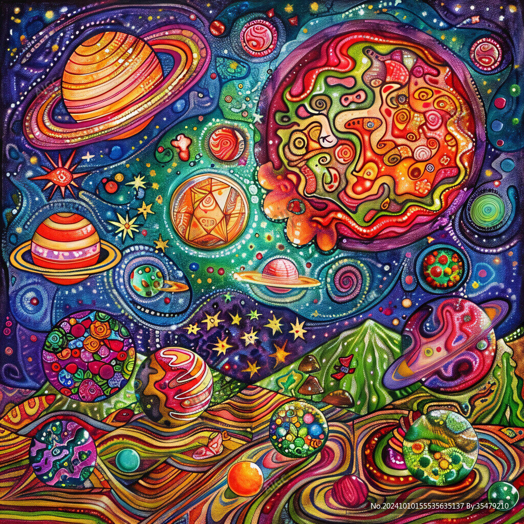 宇宙裝飾畫