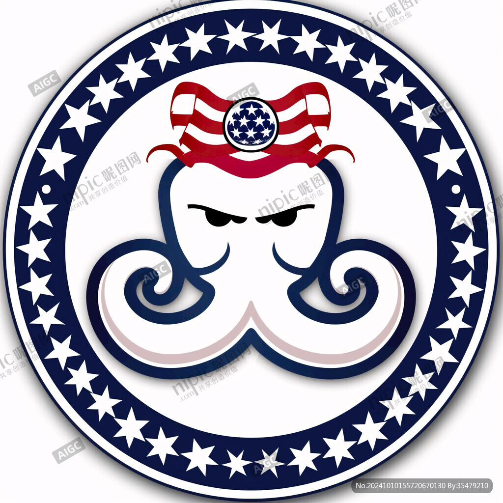 帽子章魚logo