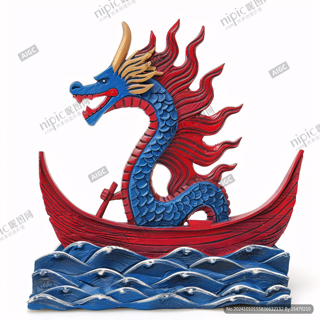 賽龍舟劃龍舟美陳