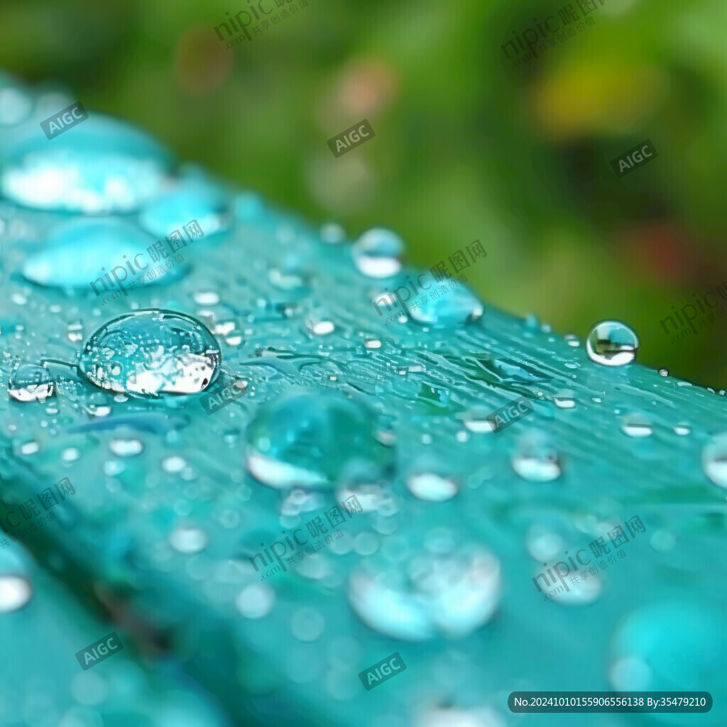 晶瑩剔透雨珠露珠