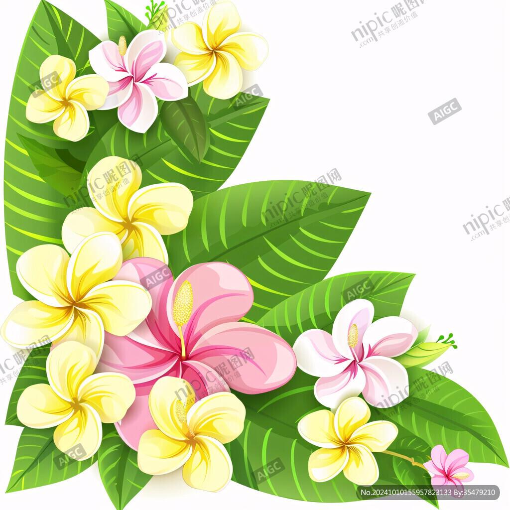 手繪雞蛋花