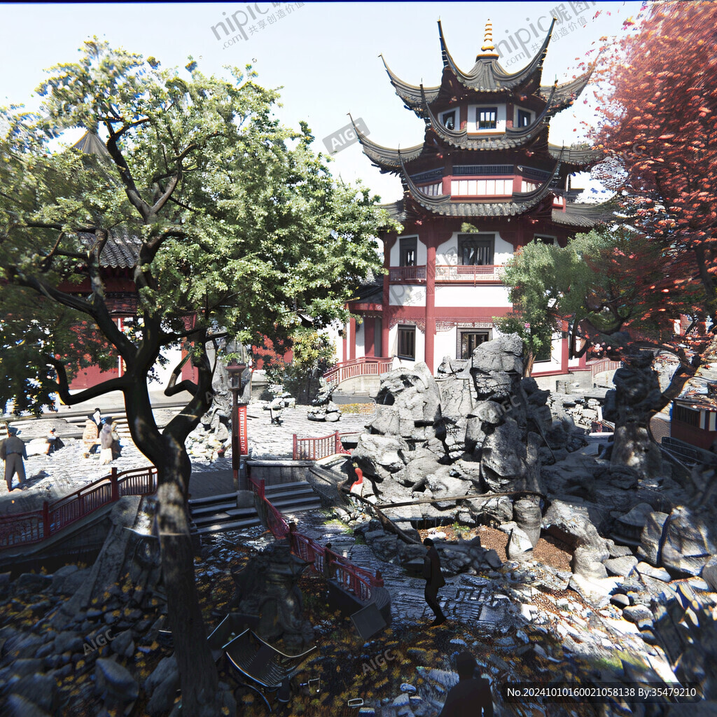 中式風格公園