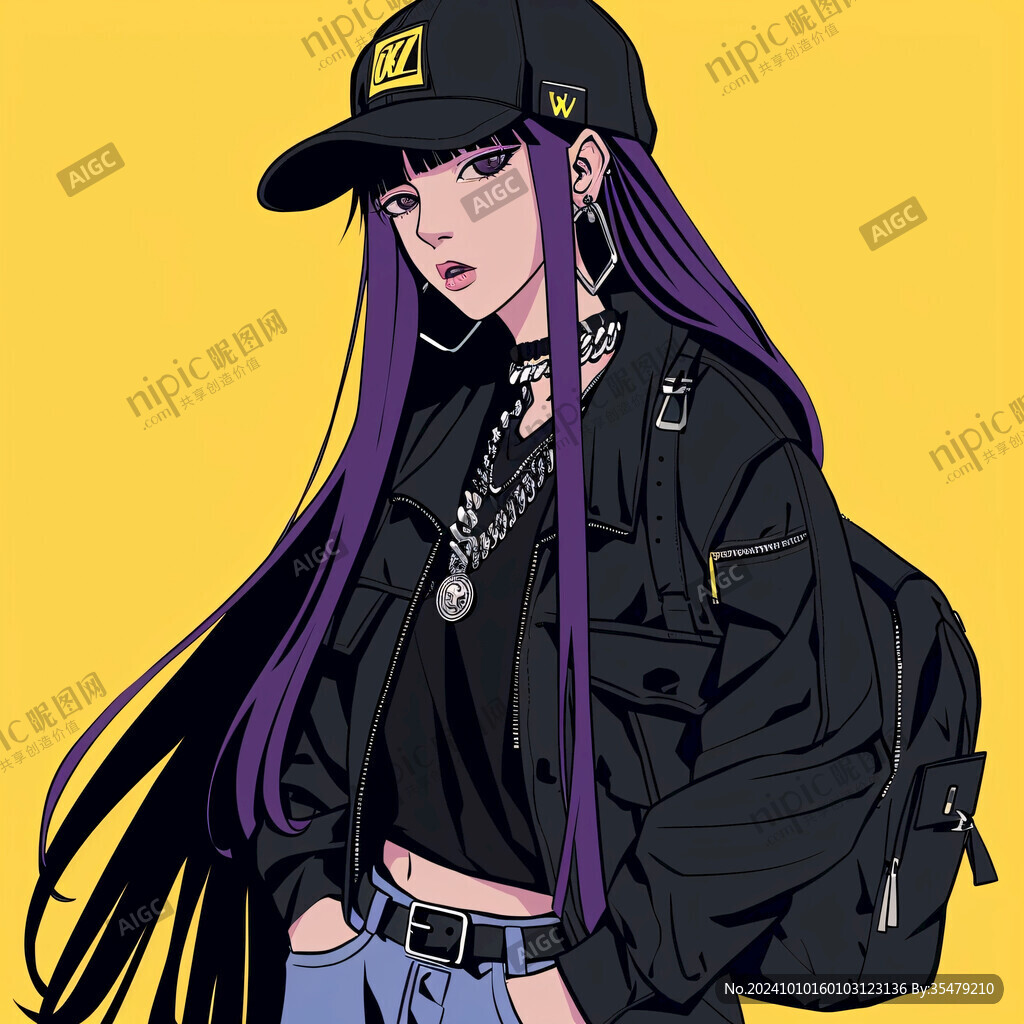 酷女孩插畫