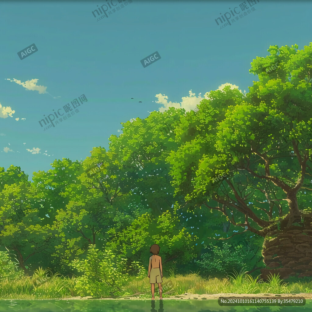 森系場景蕭條場景