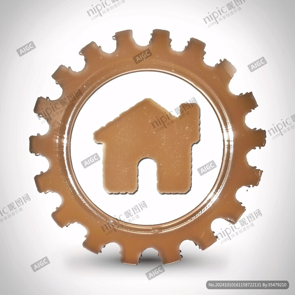 放大鏡房子logo