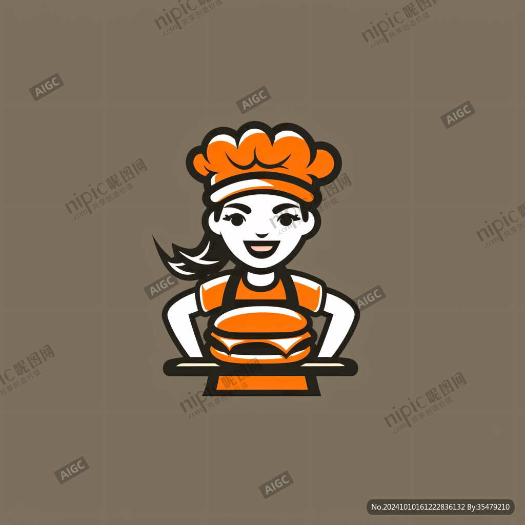 美女廚師logo