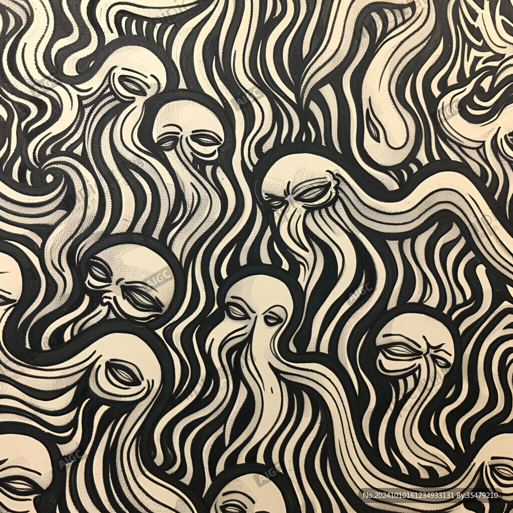 波紋裝飾畫
