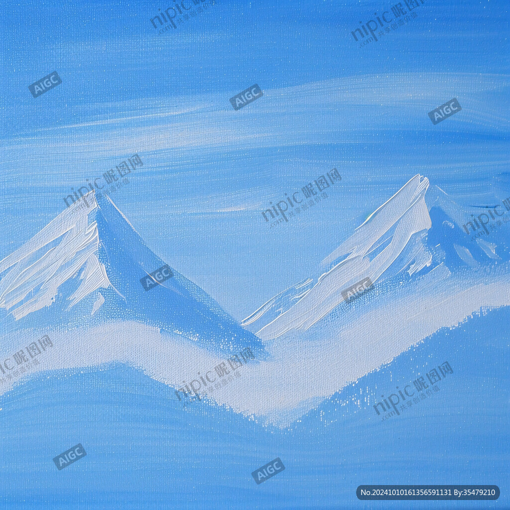 珠穆拉瑪峰插畫