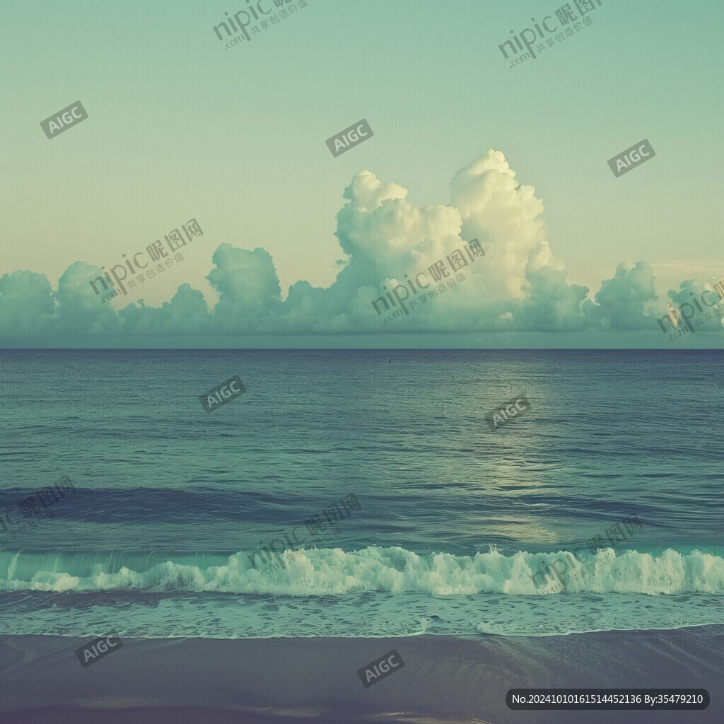 陽(yáng)光海灘海邊云海