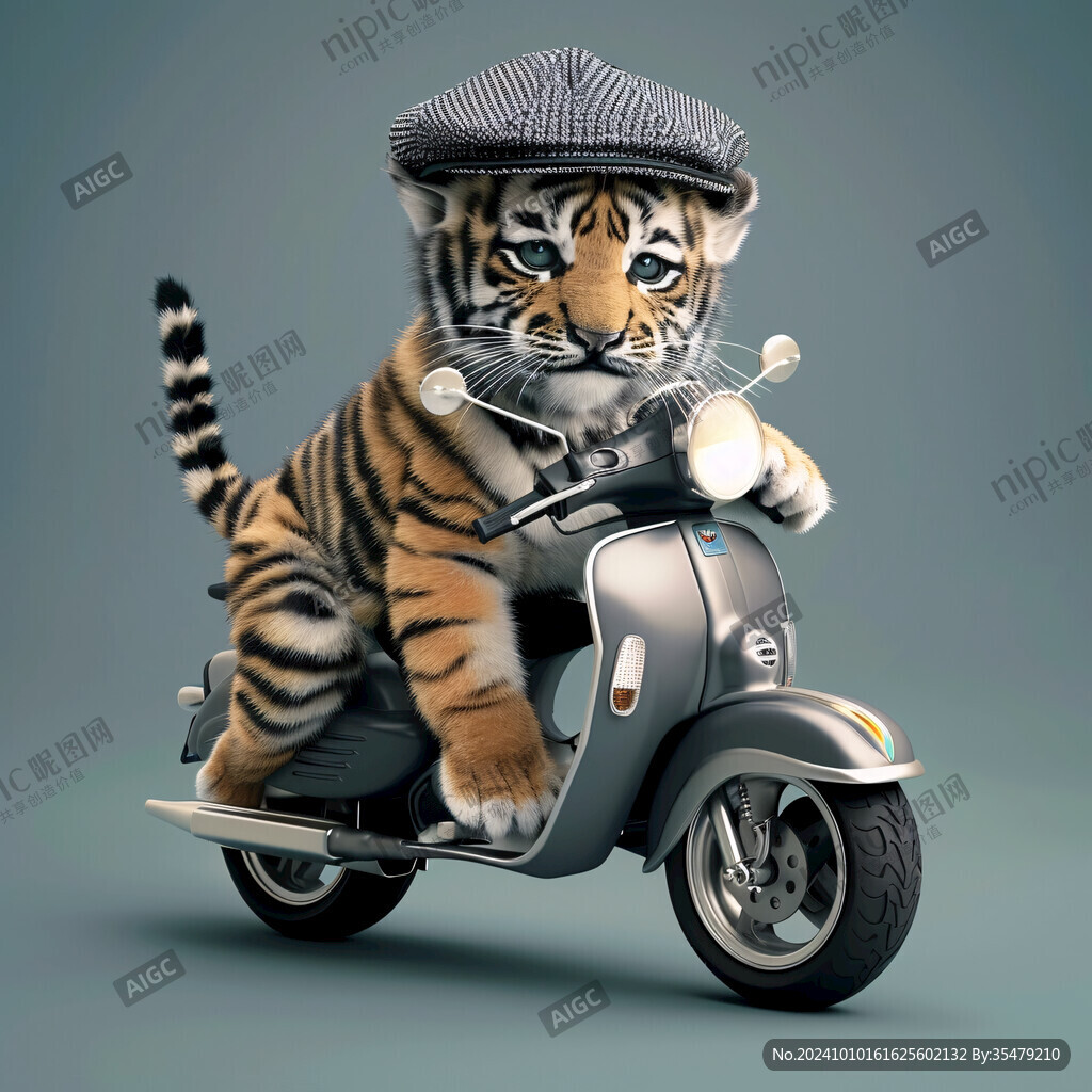 騎車的小老虎