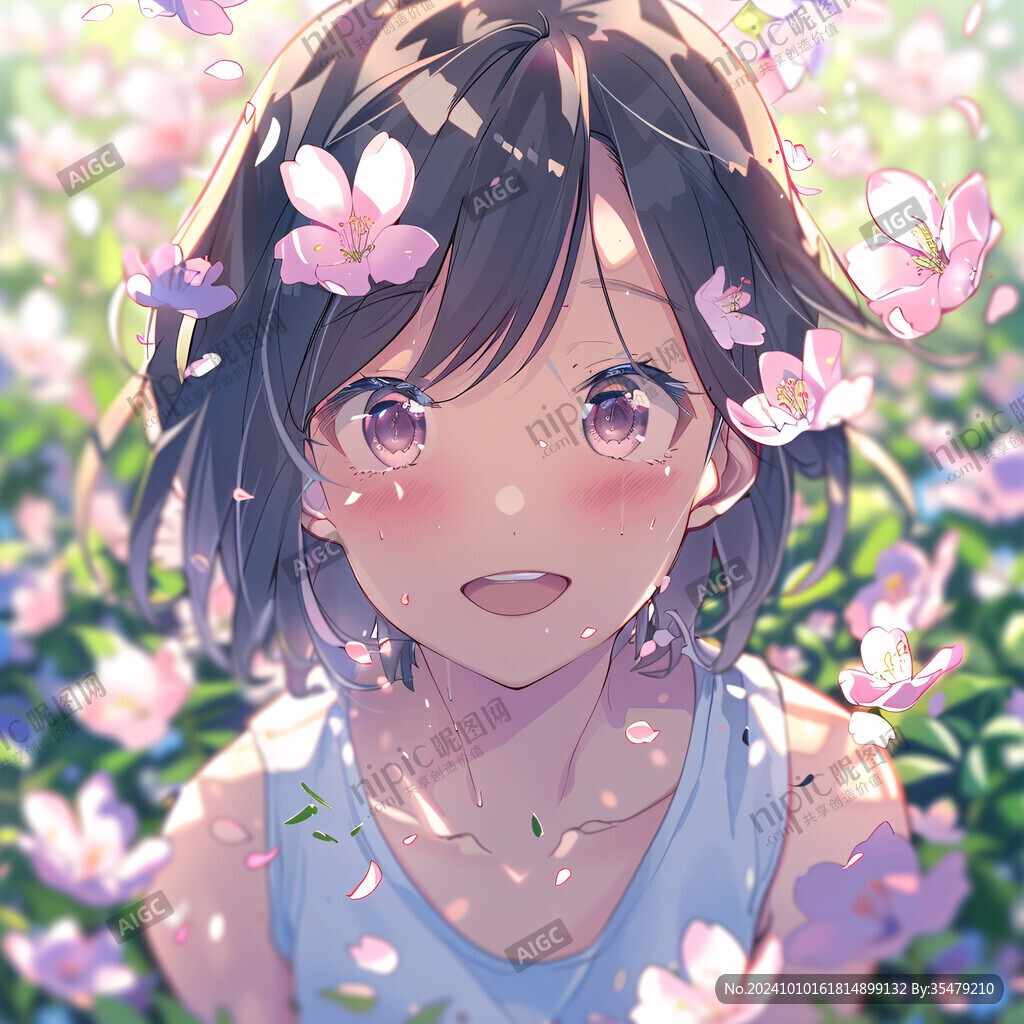 雛菊少女插畫