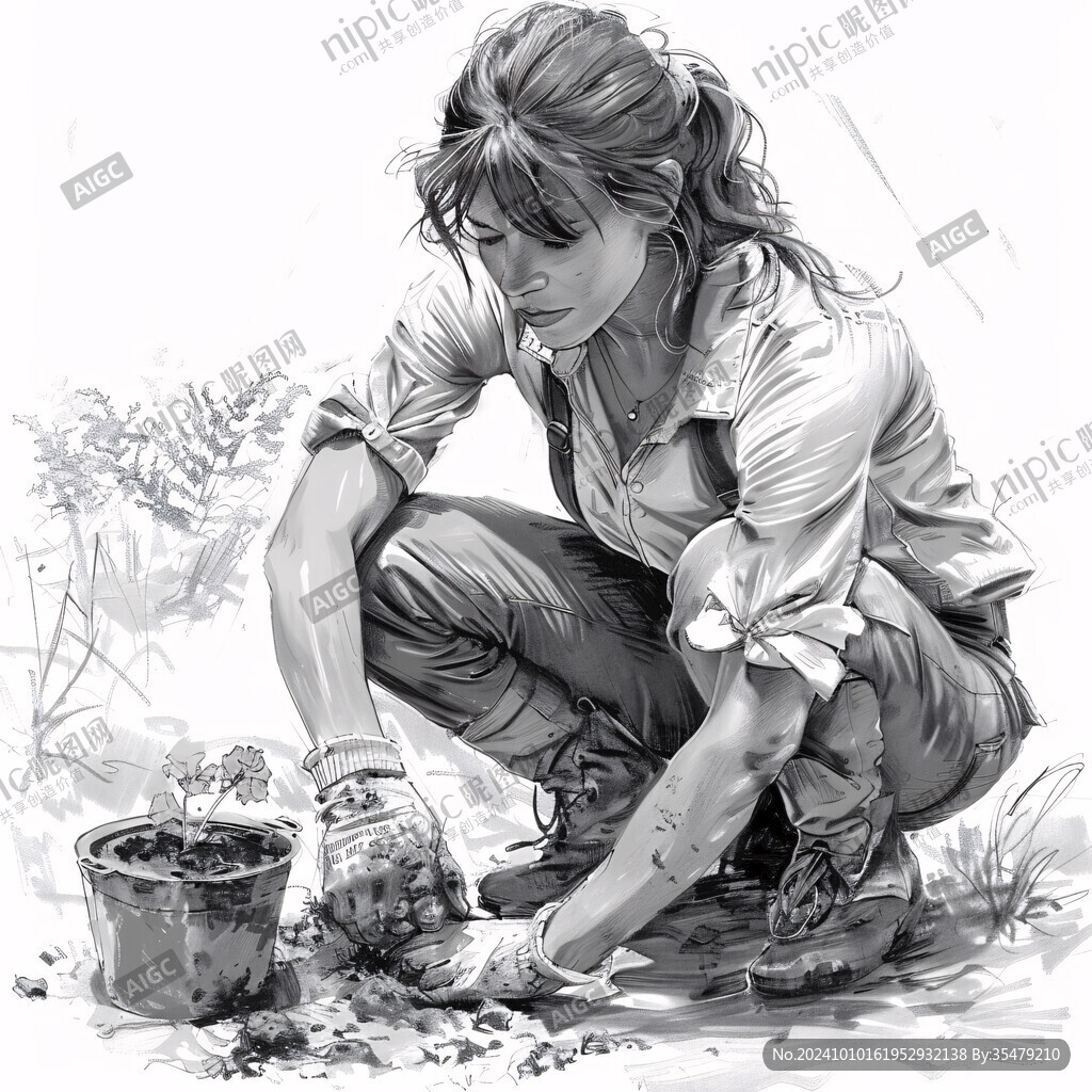 青春題材人物插圖