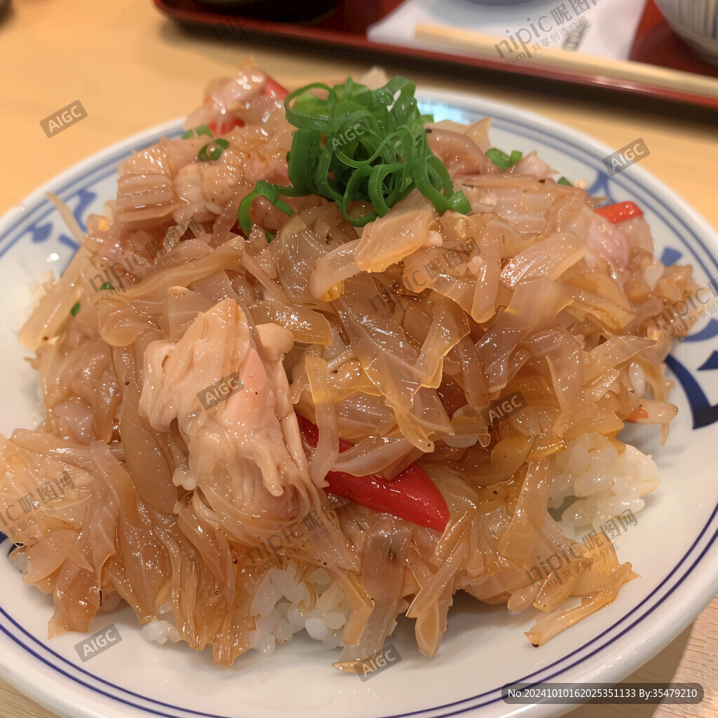 木魚花蓋飯