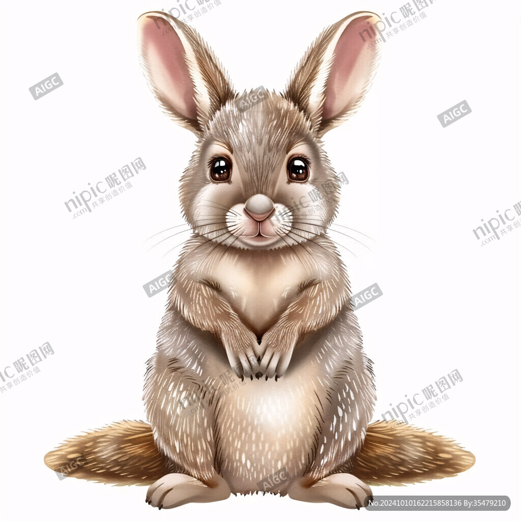 手繪兔子插畫兔子