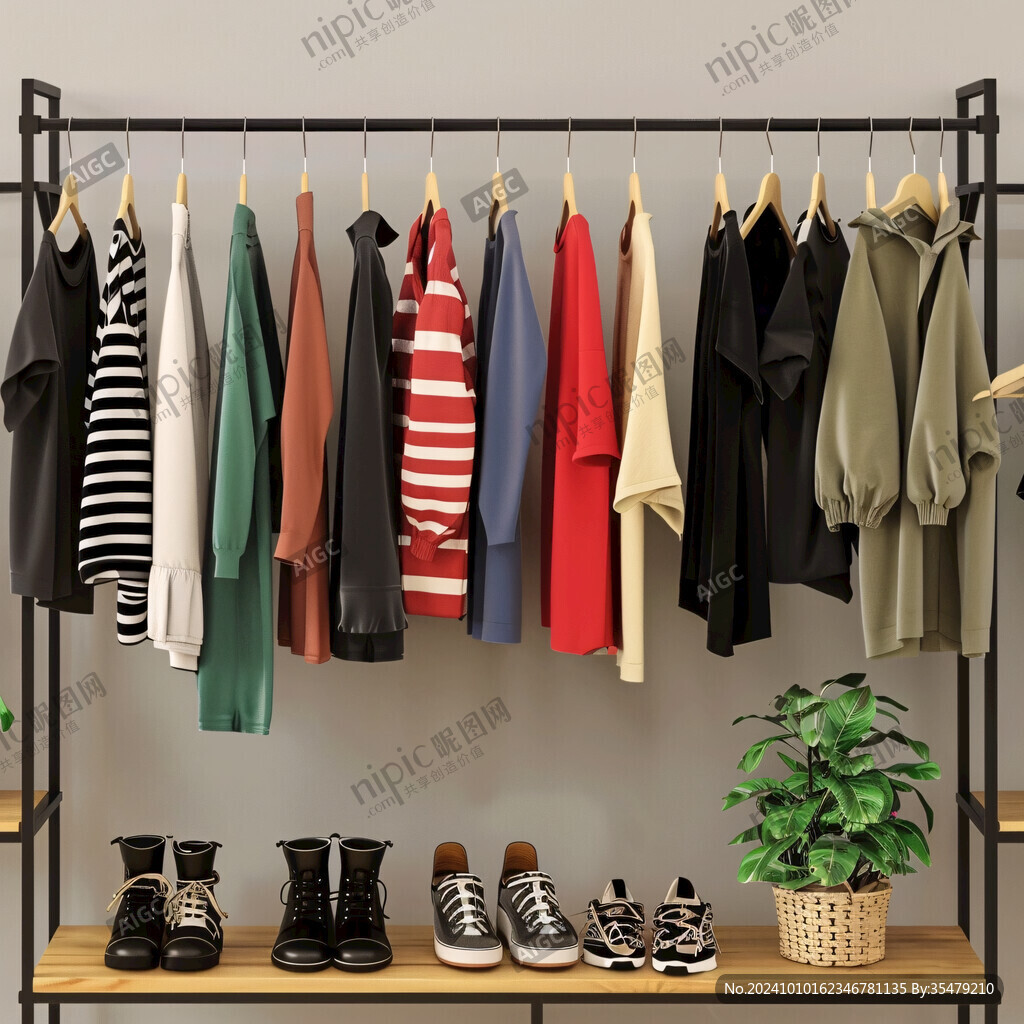 潮流服裝服裝展示架