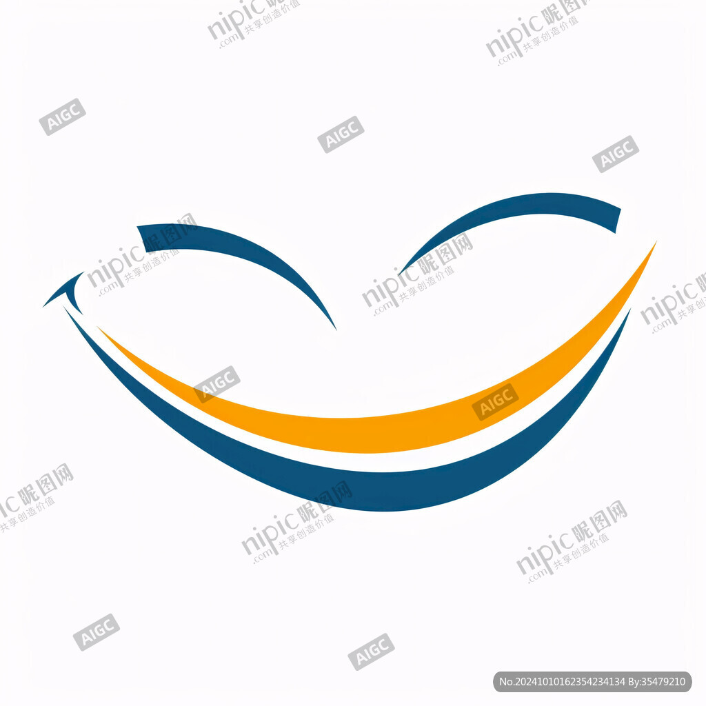 藍色黃橙色logo