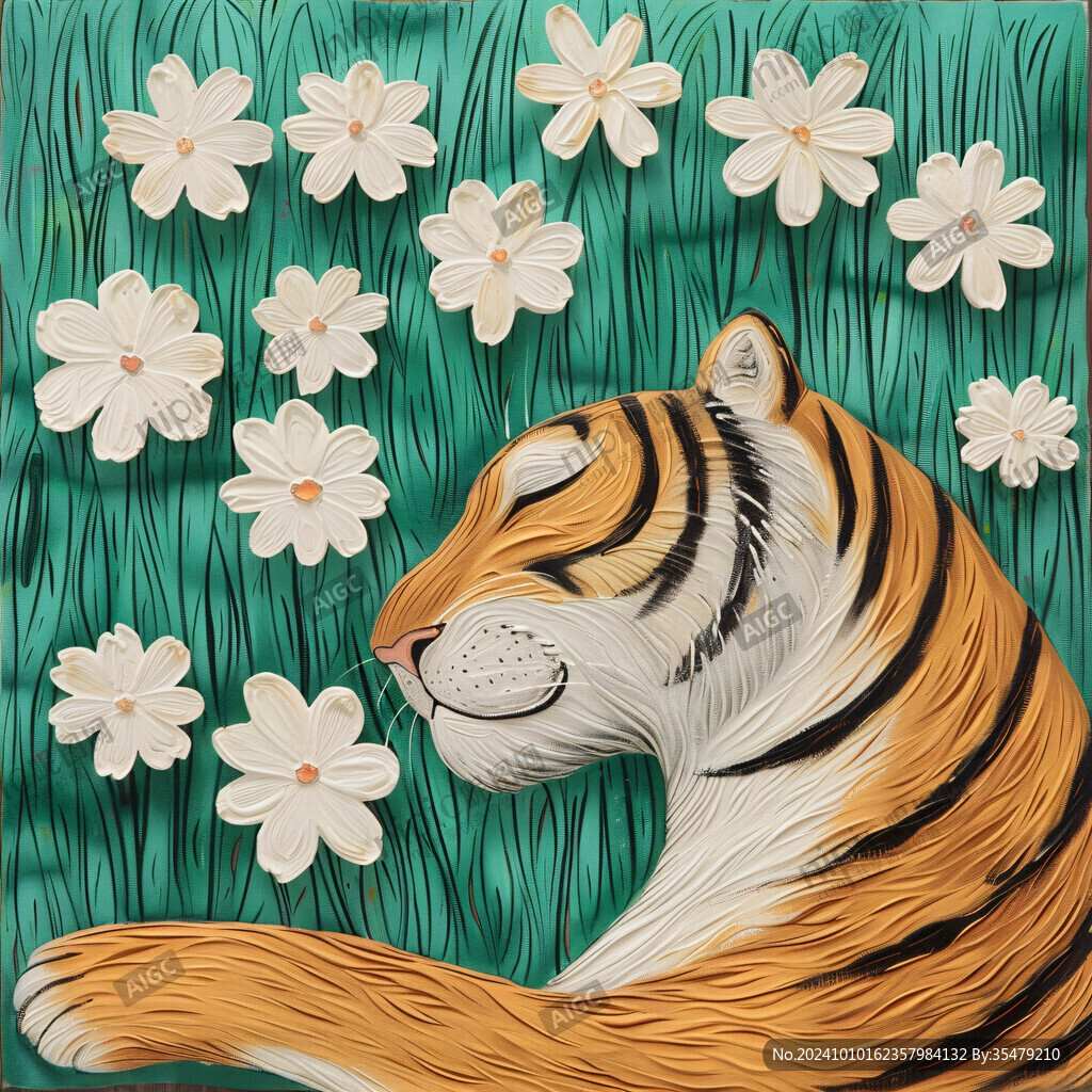 原創老虎創意插畫