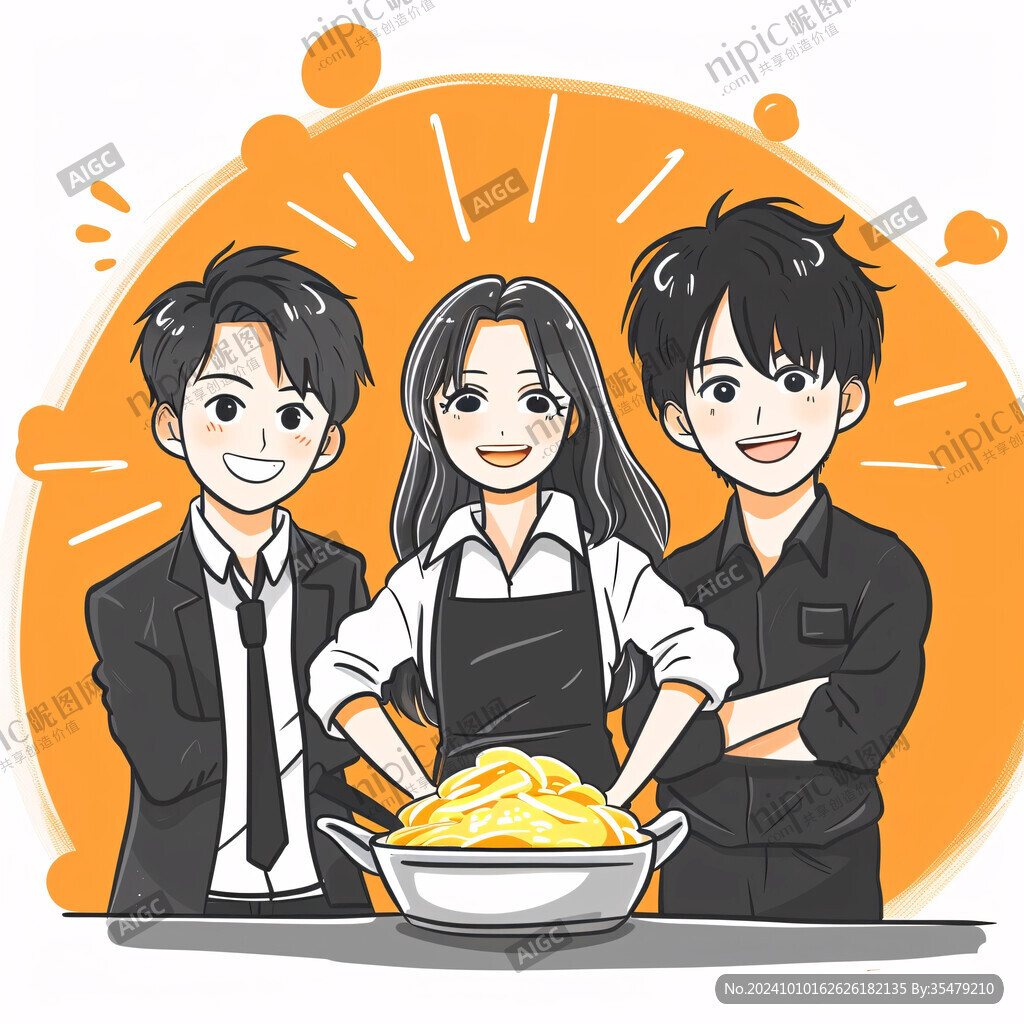 炒面片插畫(huà)