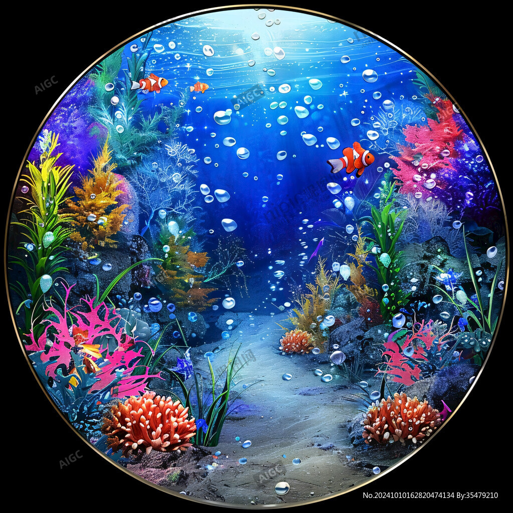 海底世界地畫(huà)