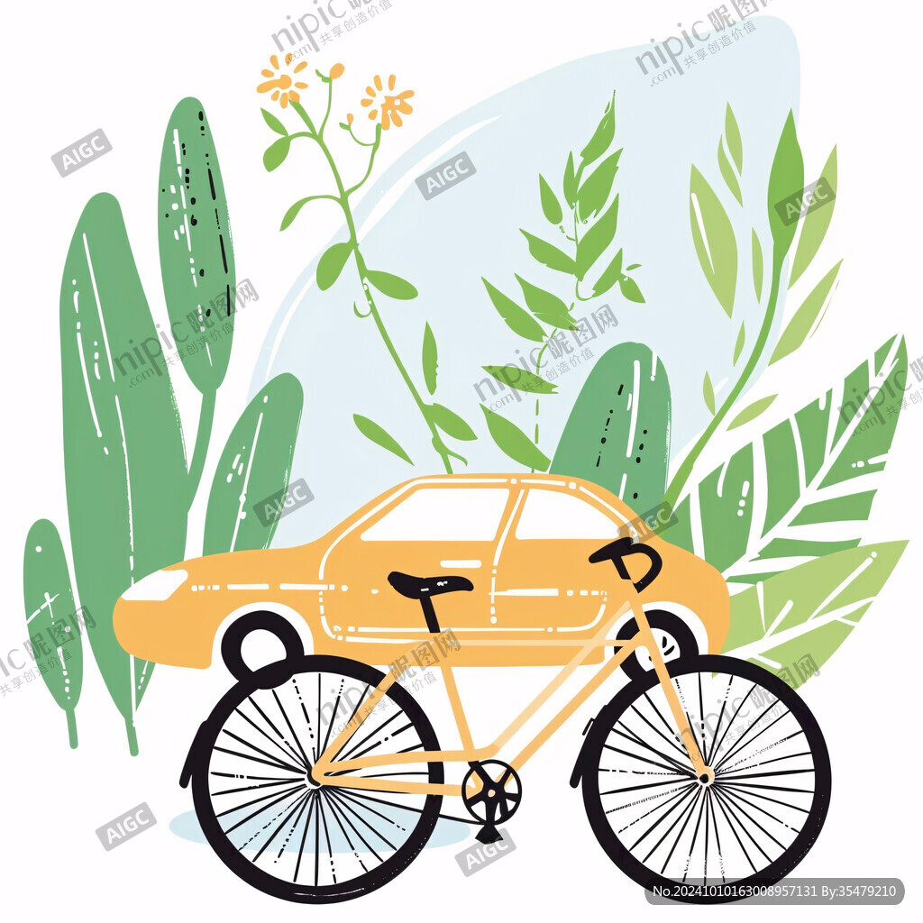 插畫自行車