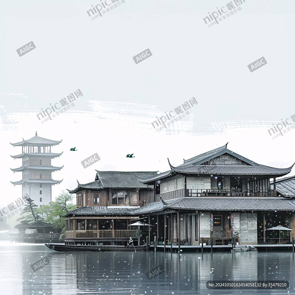 水上樓閣建筑