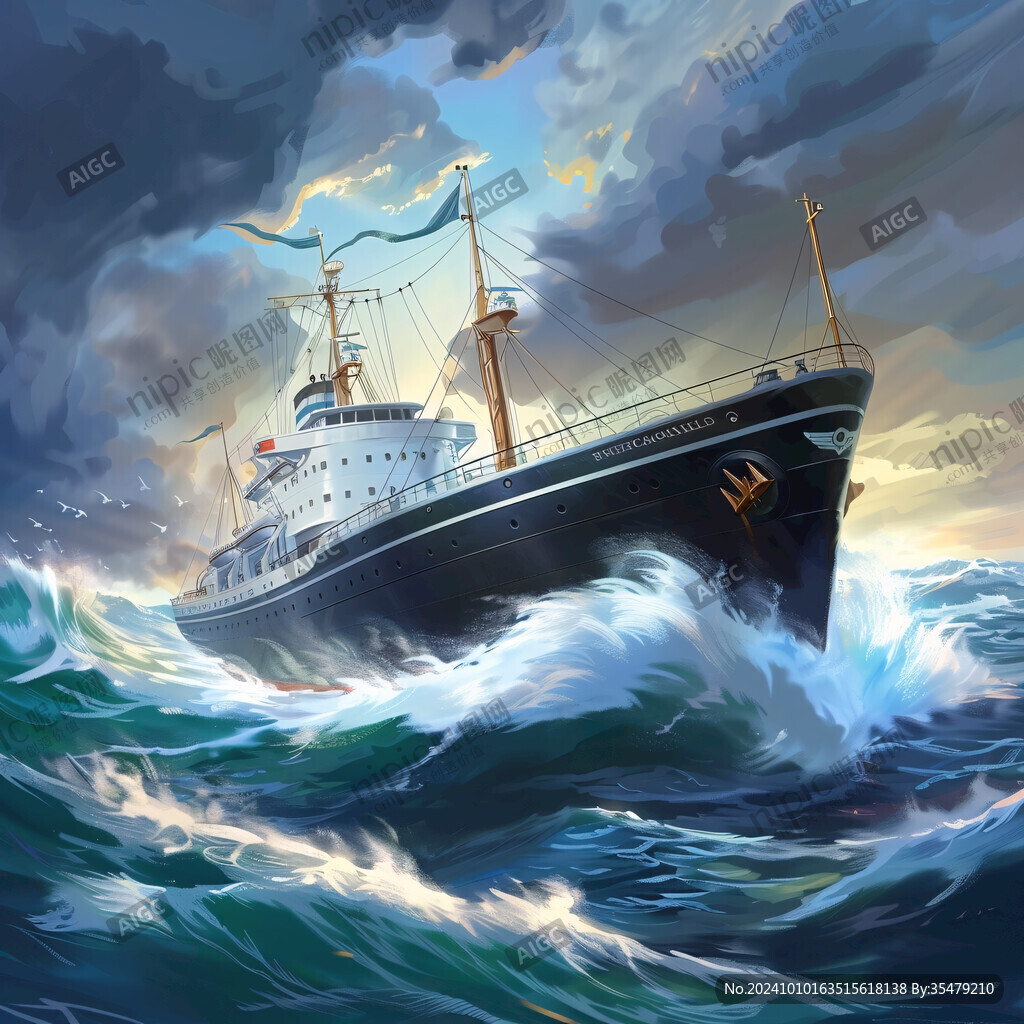 海船插畫