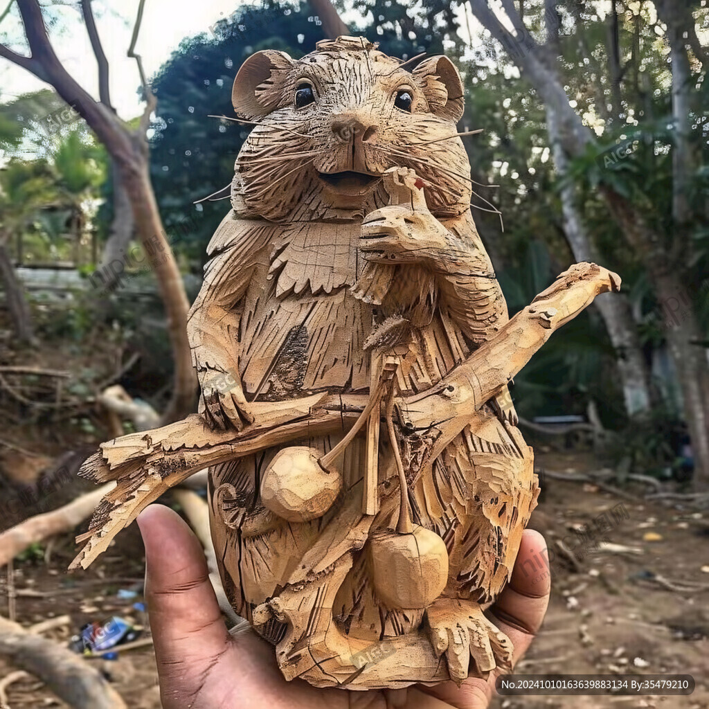手工diy木材雕刻