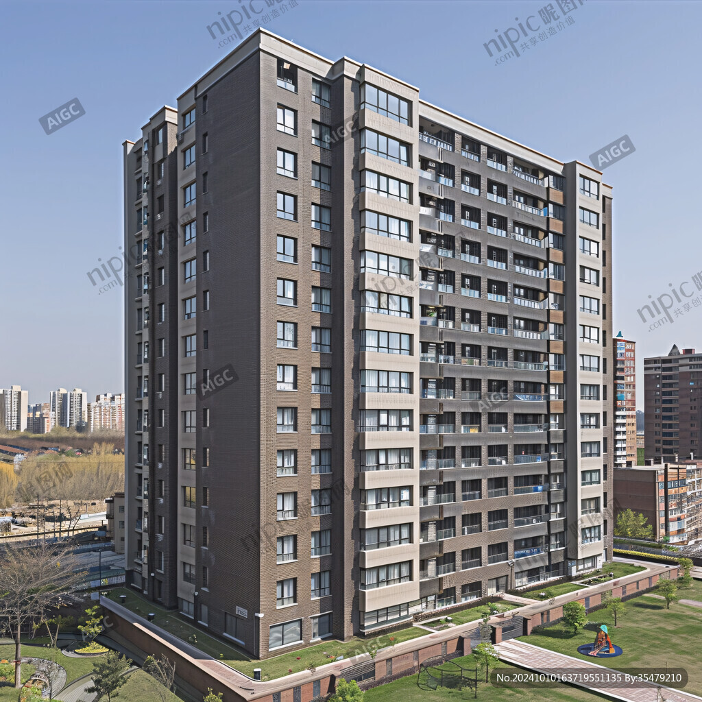 多層洋房仰視圖