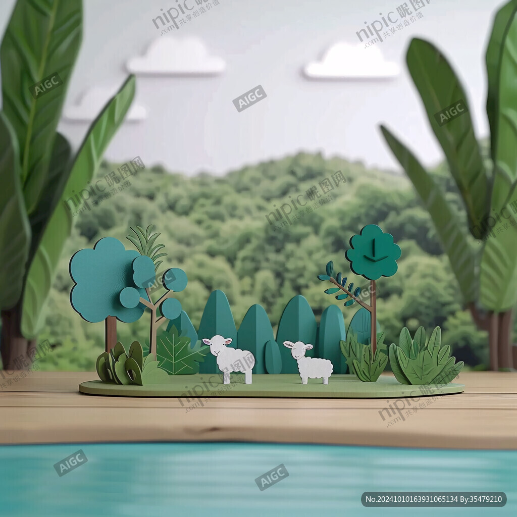 卡通森林美陳