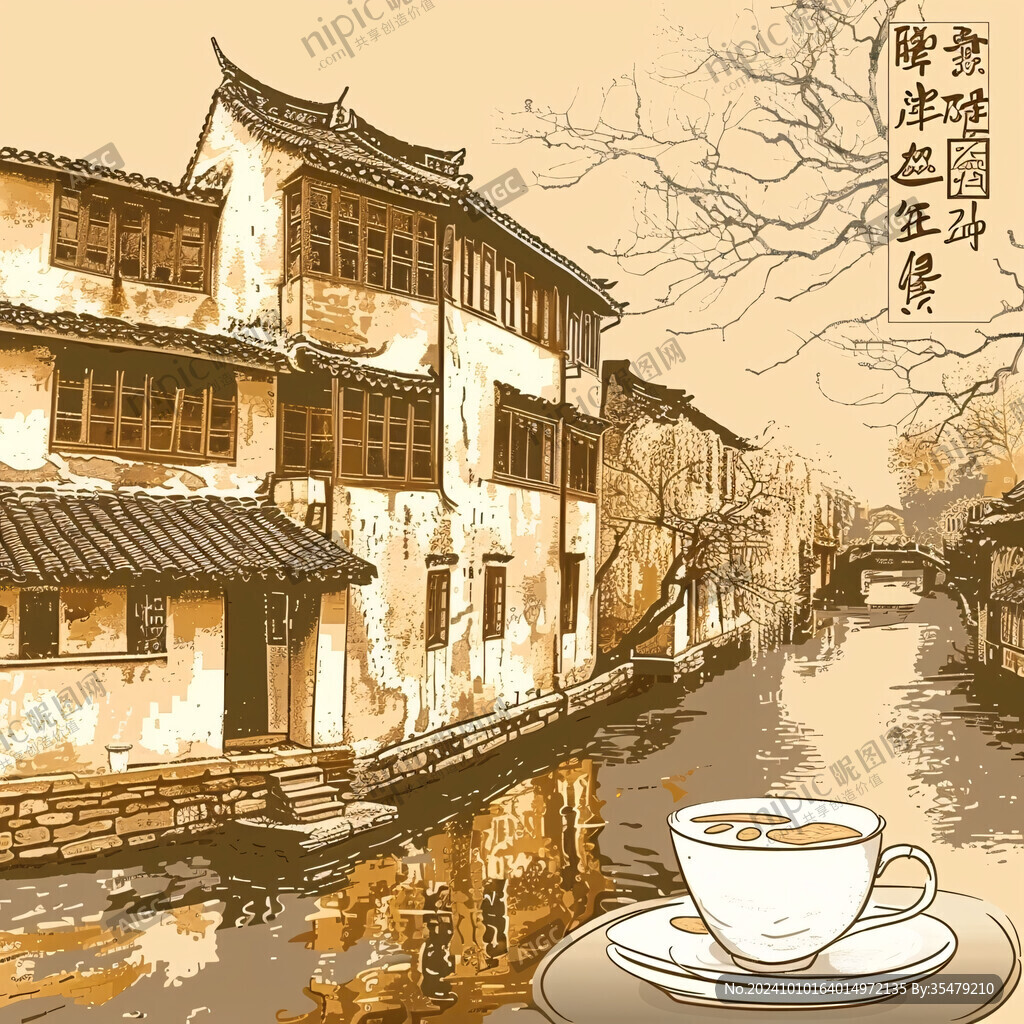 烏鎮(zhèn)畫冊(cè)素材烏鎮(zhèn)插畫