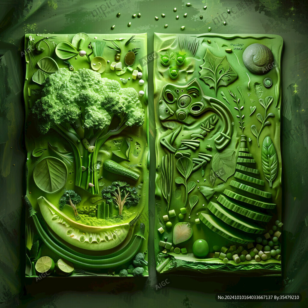 夢幻森林立體畫