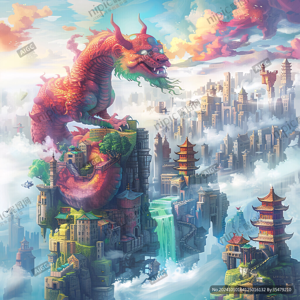 插畫龍年插畫