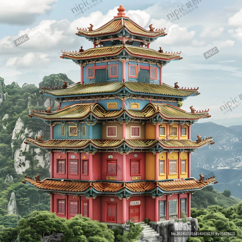八仙閣素材