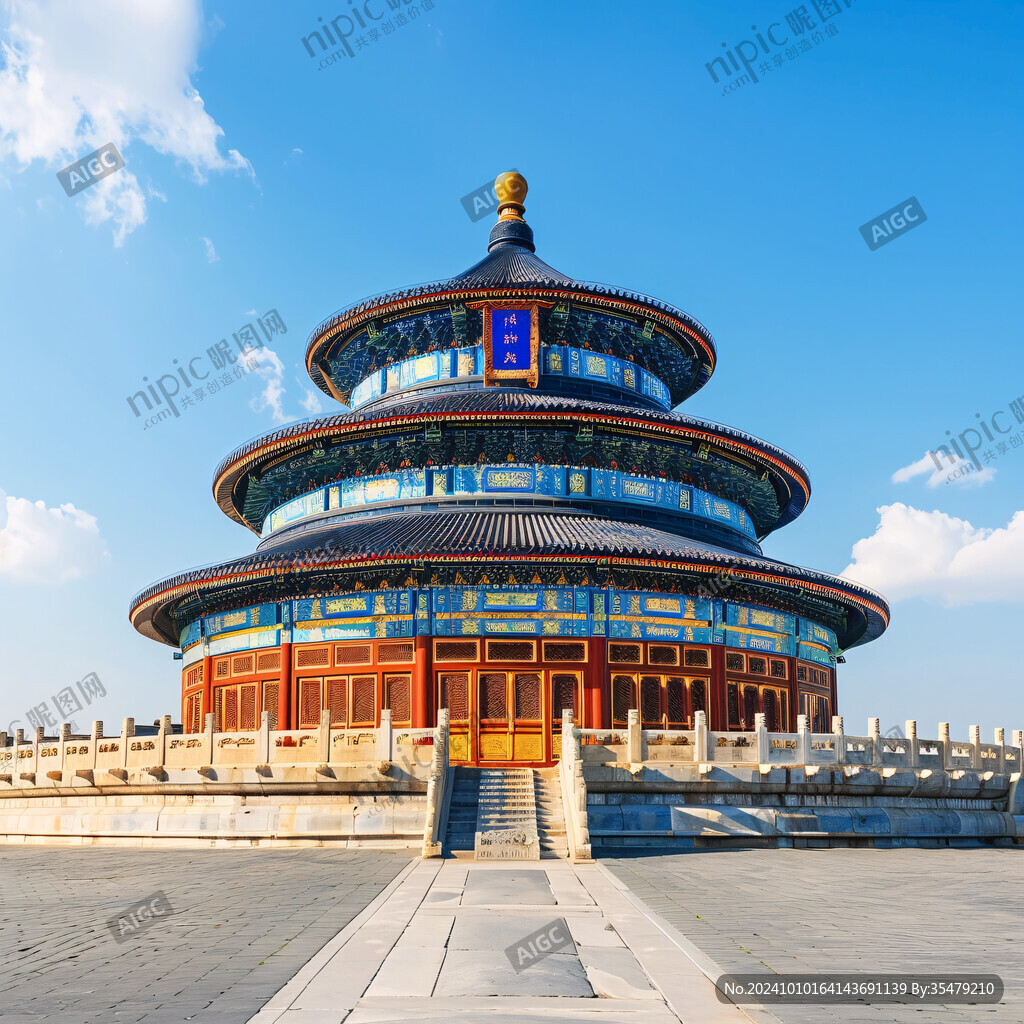 高清古建筑祈年殿