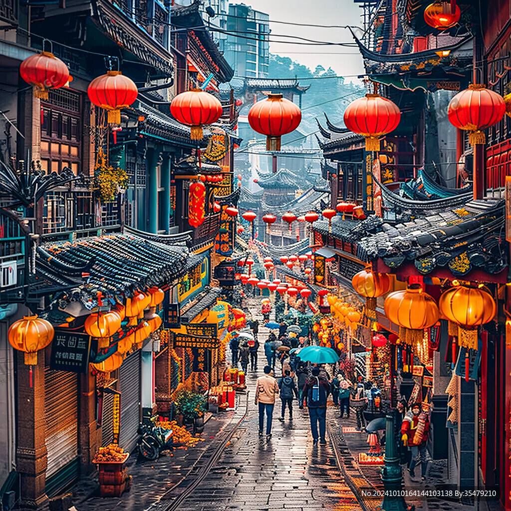 繁榮的古街