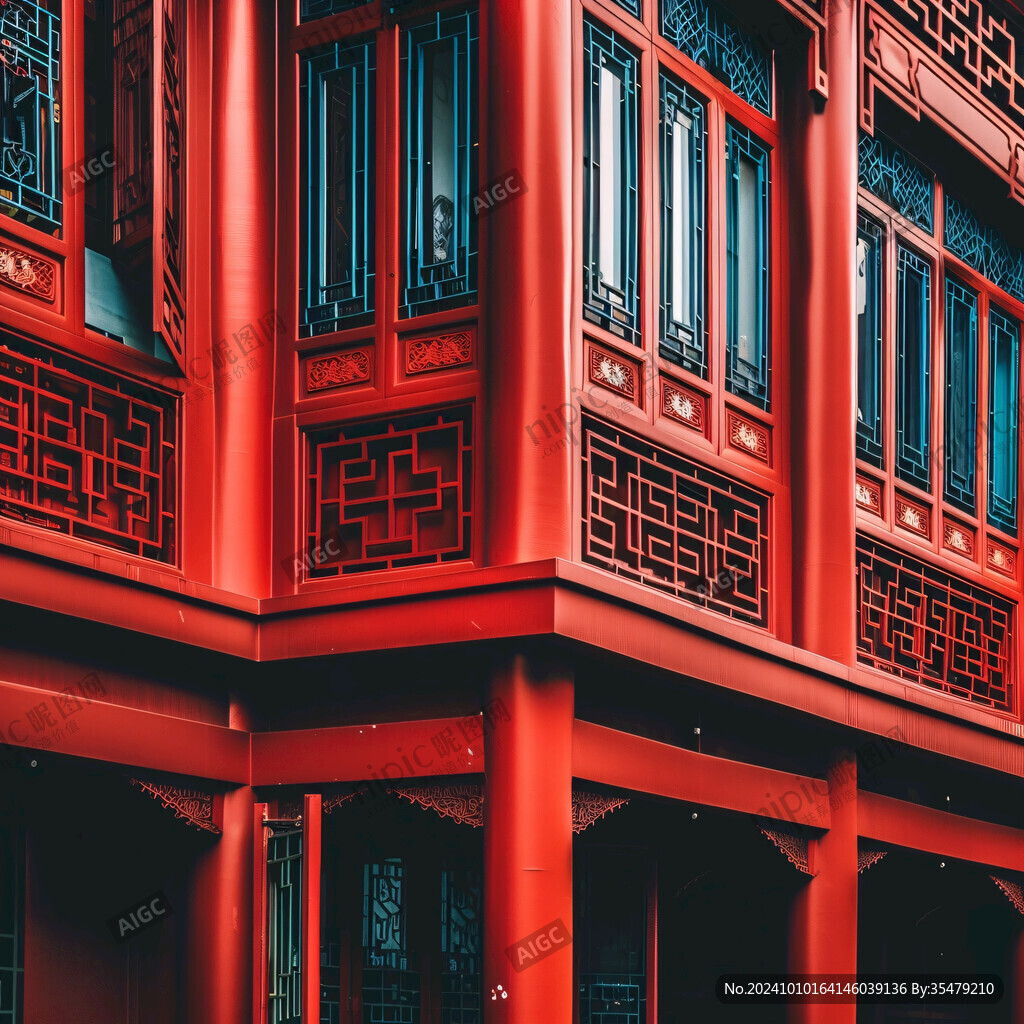現(xiàn)代建筑中國紅