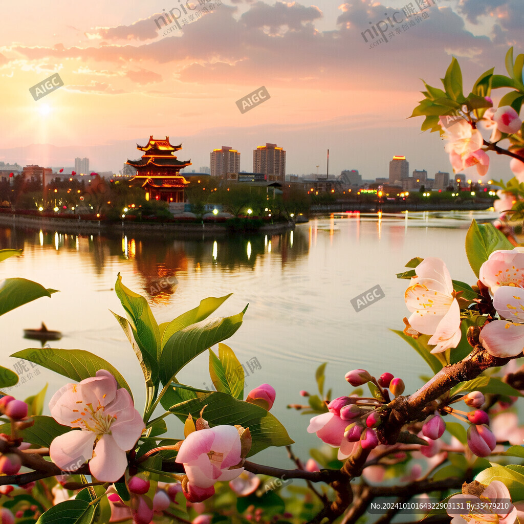 大唐芙蓉園日出