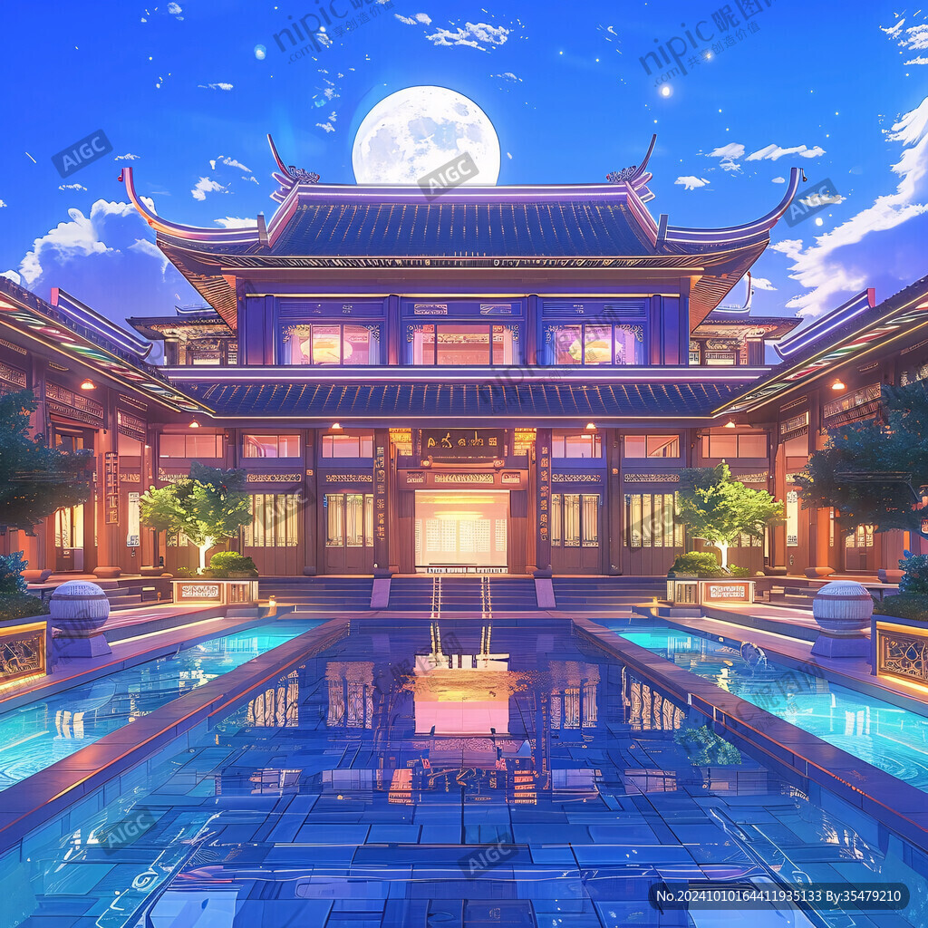 國潮宮廷建筑