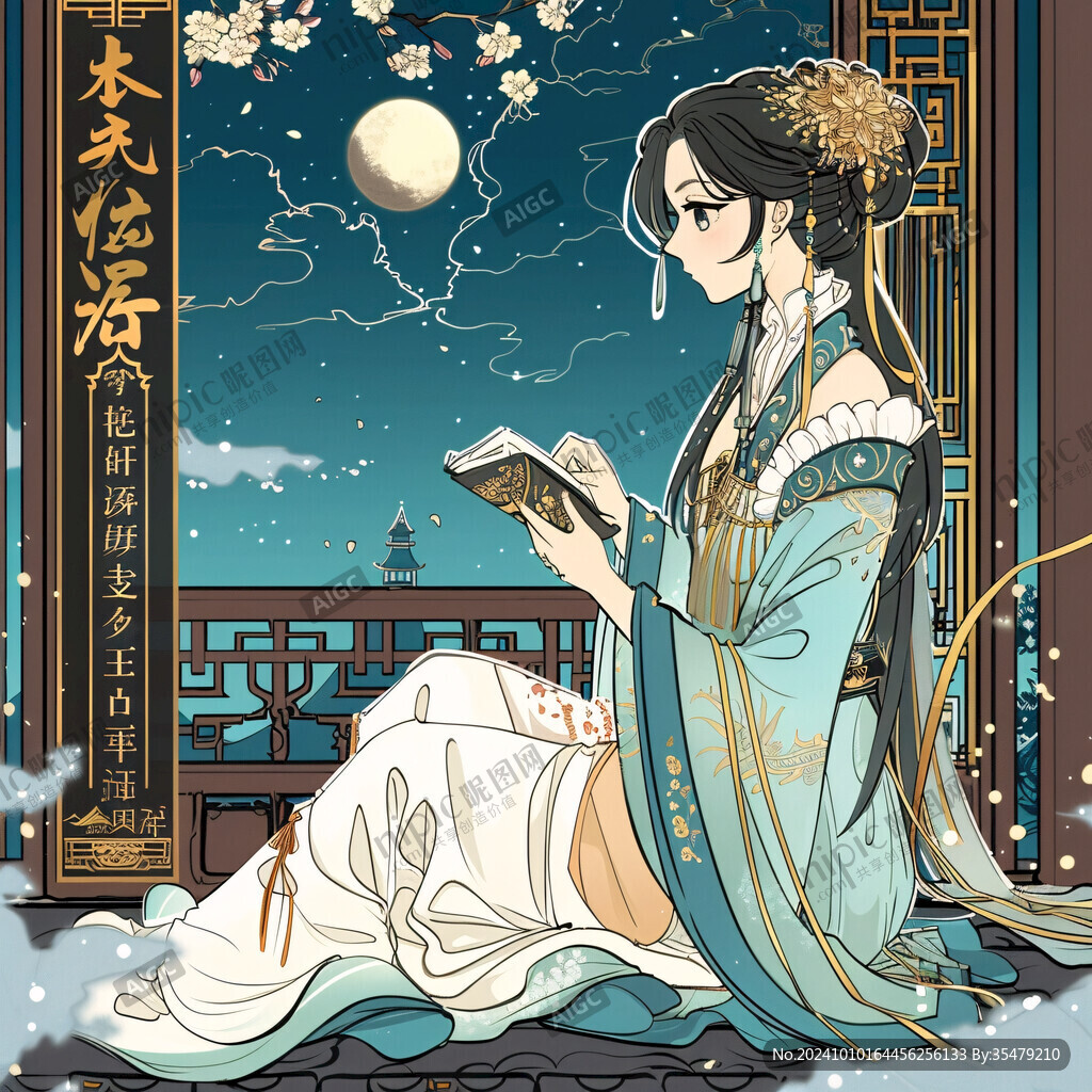 古風(fēng)美女本本封面