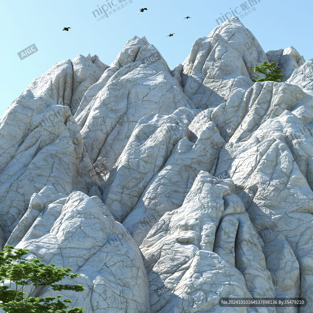怪石巖石花崗巖山峰