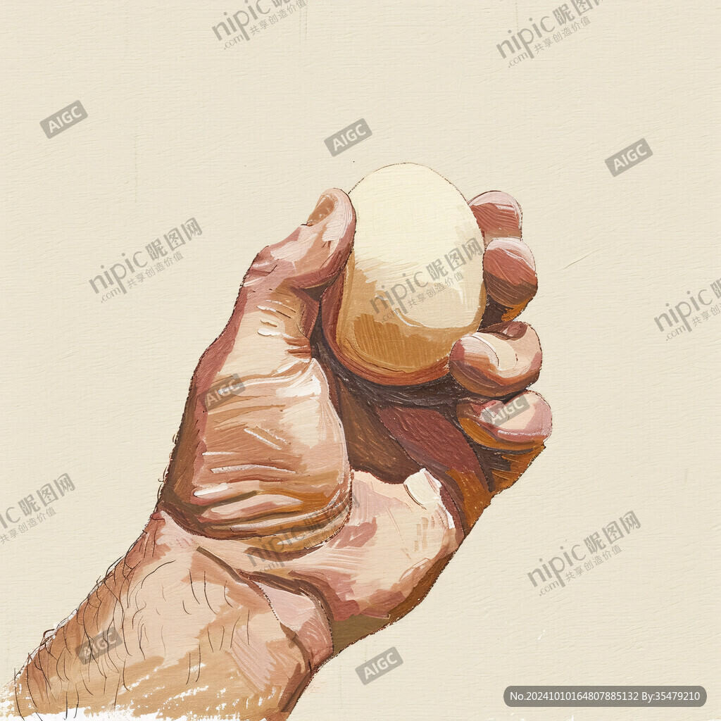 拇指紅薯插畫(huà)
