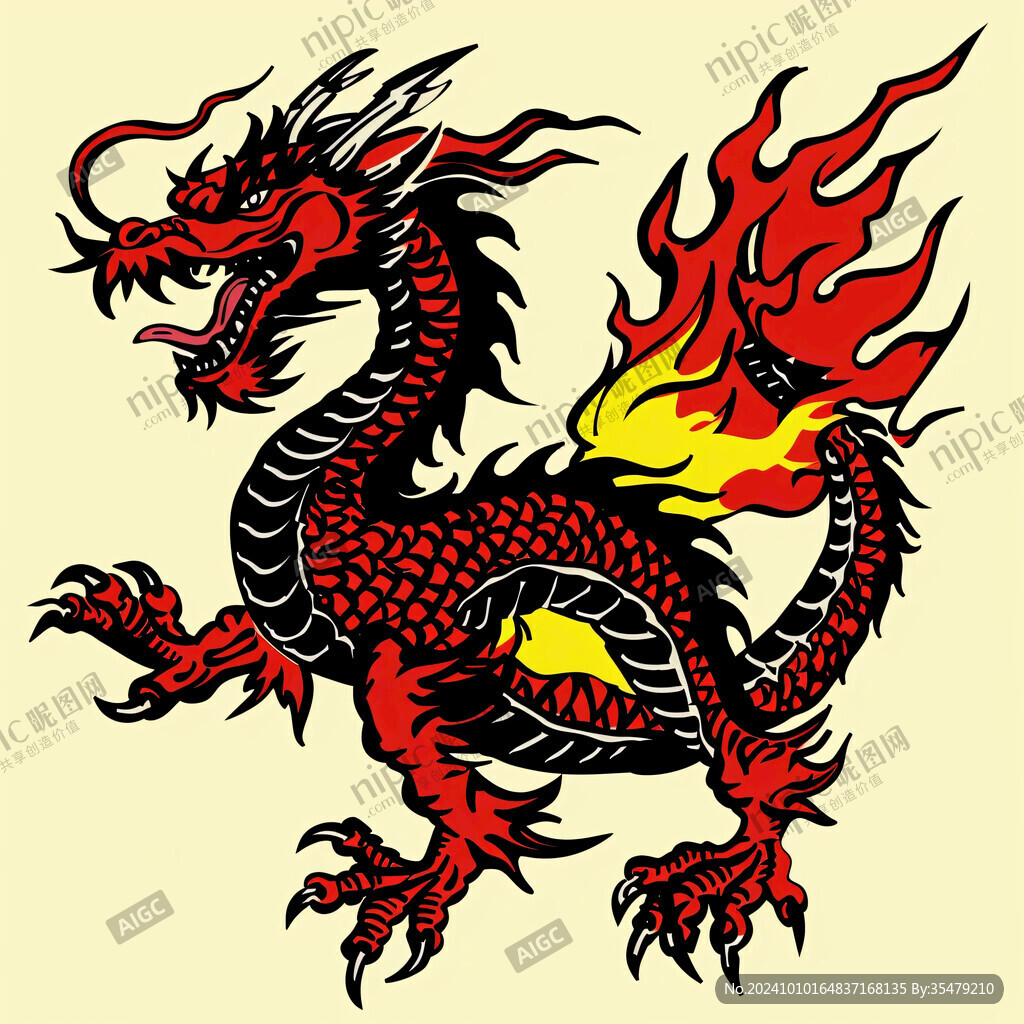 中國手繪龍