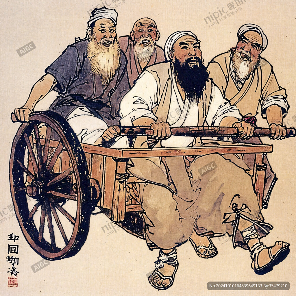 馬車人物圖